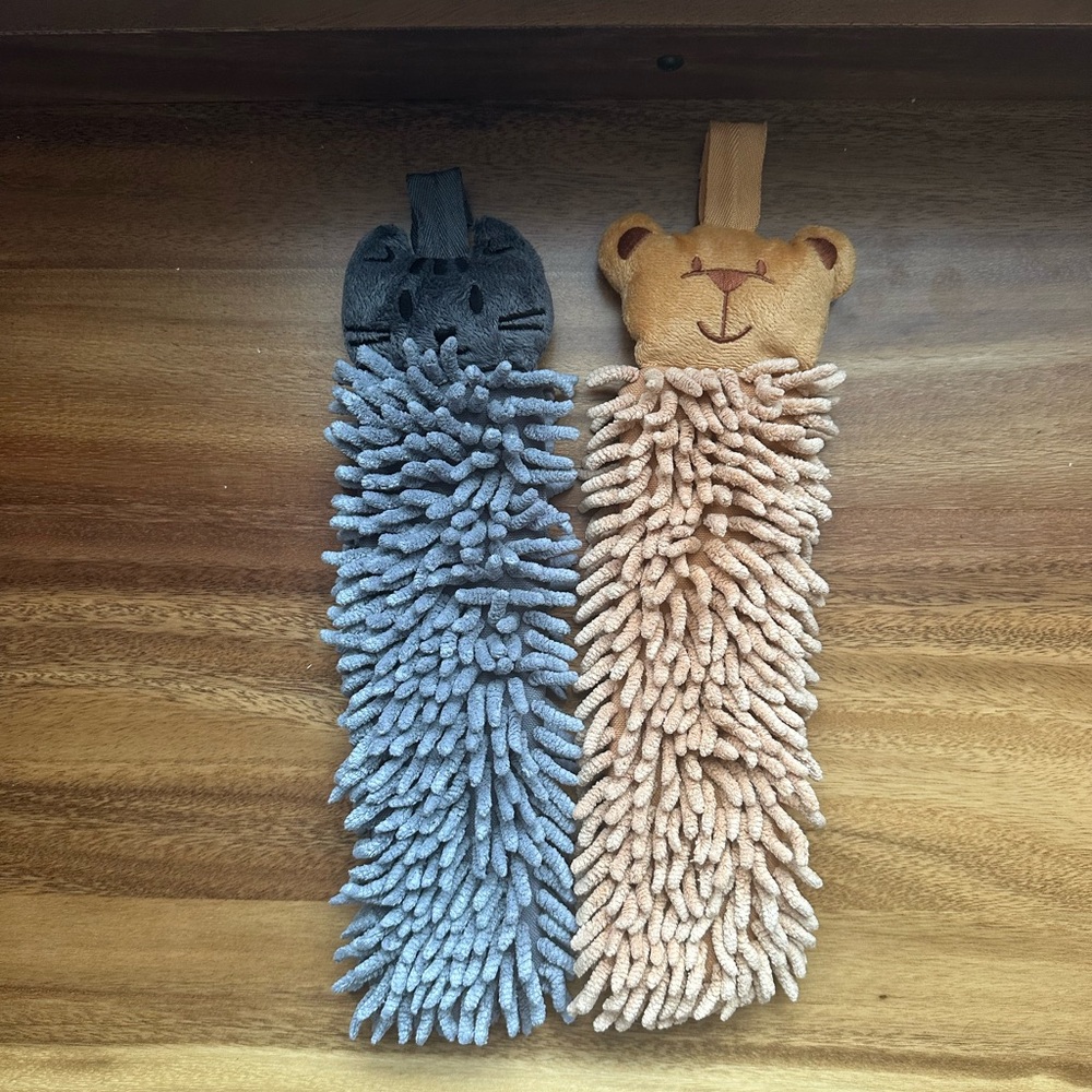 Norwex Gray and Tan Animal Mop Covers